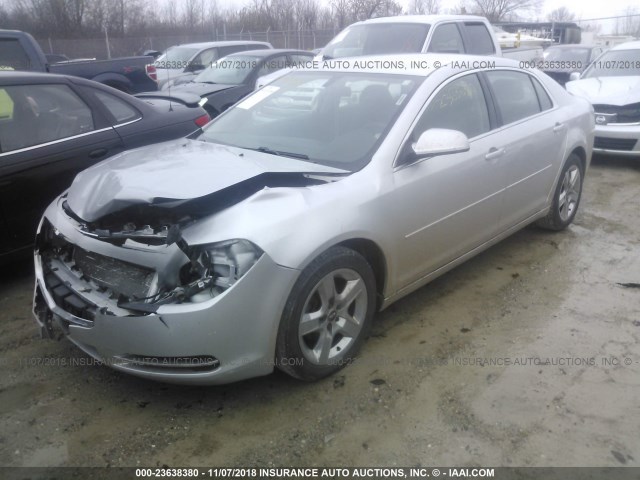1G1ZC5E08AF323580 - 2010 CHEVROLET MALIBU 1LT SILVER photo 2