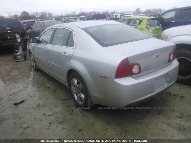 1G1ZC5E08AF323580 - 2010 CHEVROLET MALIBU 1LT SILVER photo 3