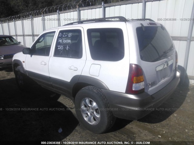 4F2YU09121KM09898 - 2001 MAZDA TRIBUTE LX/ES 白色 照片 3