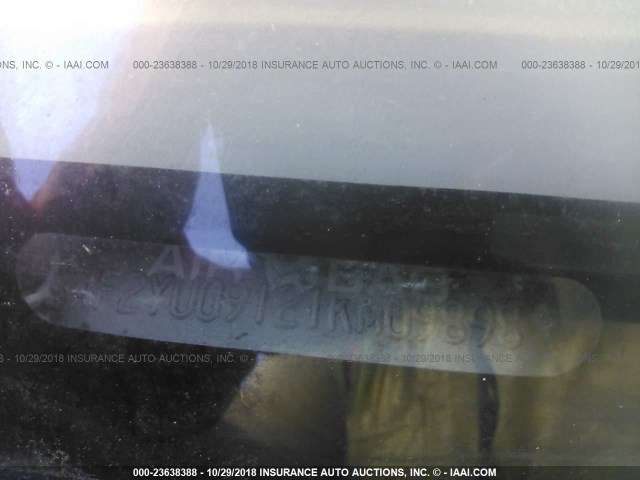 4F2YU09121KM09898 - 2001 MAZDA TRIBUTE LX/ES 白色 照片 9