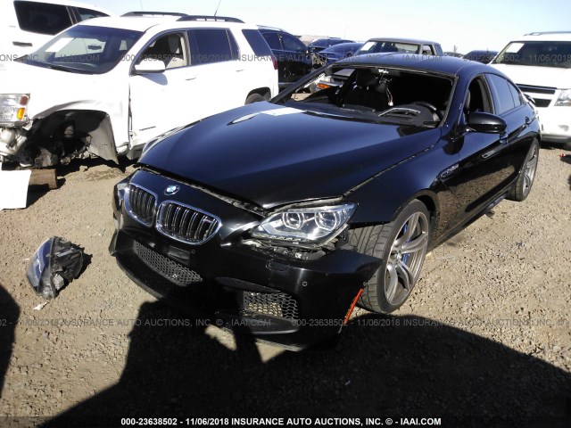 WBS6C9C55EDV73918 - 2014 BMW M6 GRAN COUPE BLACK photo 2