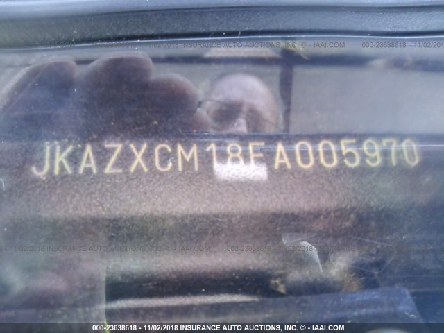 JKAZXCM18FA005970 - 2015 KAWASAKI ZX1000 M GREEN photo 10