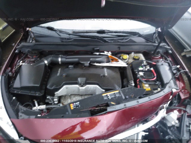 1G11C5SL0FF182328 - 2015 CHEVROLET MALIBU 1LT მუქწითელი ფოტო 10