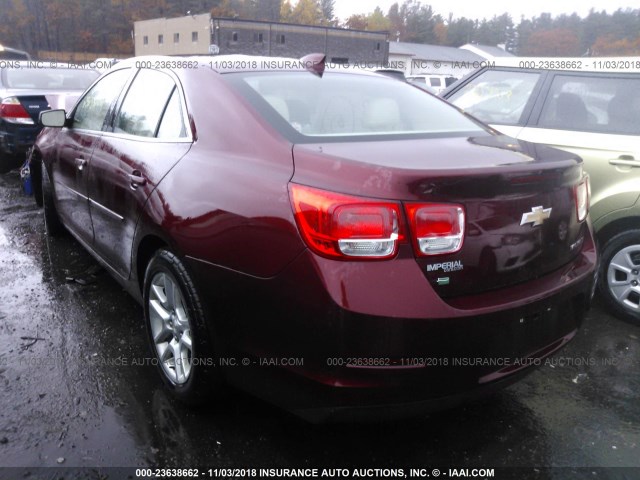 1G11C5SL0FF182328 - 2015 CHEVROLET MALIBU 1LT მუქწითელი ფოტო 3