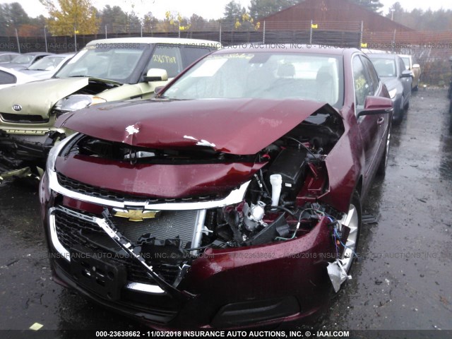 1G11C5SL0FF182328 - 2015 CHEVROLET MALIBU 1LT მუქწითელი ფოტო 6