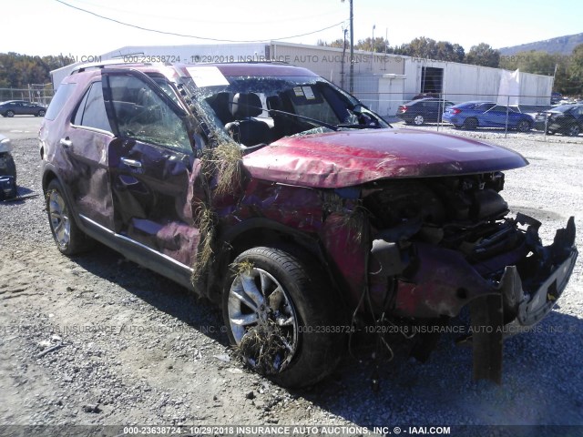 1FM5K8D86FGA38312 - 2015 FORD EXPLORER XLT RED photo 1