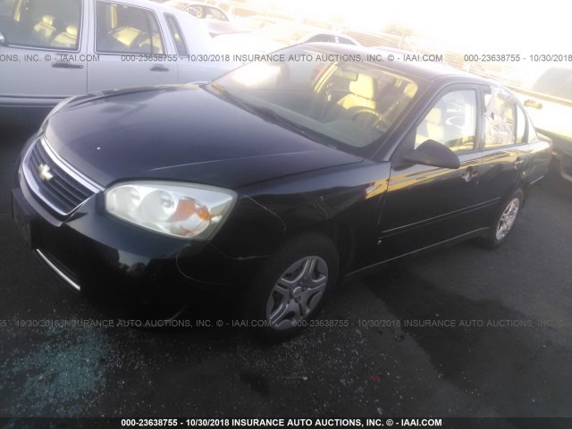 1G1ZS51F96F255097 - 2006 CHEVROLET MALIBU LS 黑色 照片 2