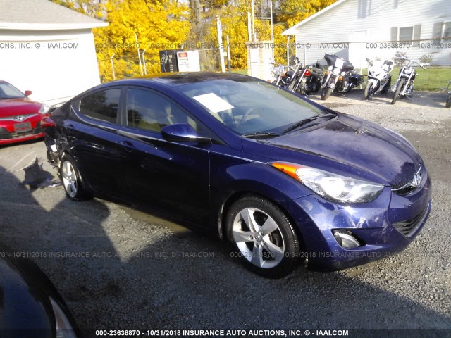 5NPDH4AE7DH235483 - 2013 HYUNDAI ELANTRA GLS/LIMITED BLUE photo 1