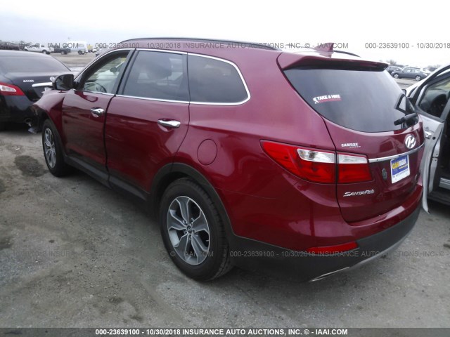 KM8SM4HF0GU134695 - 2016 HYUNDAI SANTA FE SE MAROON photo 3