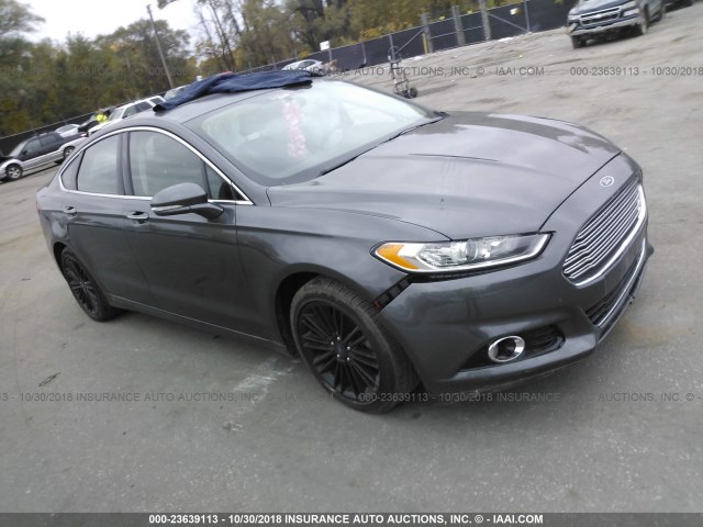 3FA6P0K97FR310176 - 2015 FORD FUSION TITANIUM GRAY photo 1