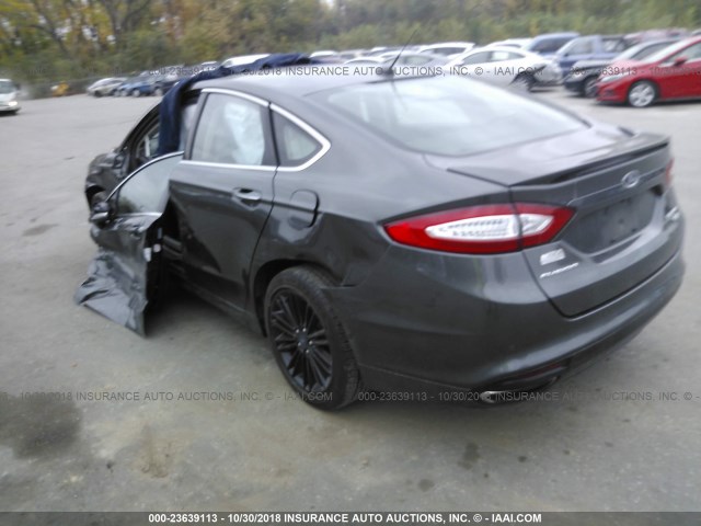 3FA6P0K97FR310176 - 2015 FORD FUSION TITANIUM GRAY photo 3