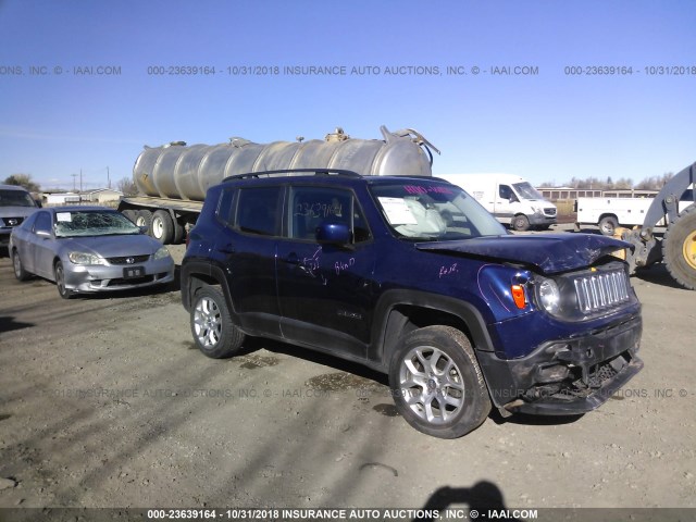 ZACCJBBT5GPE30785 - 2016 JEEP RENEGADE LATITUDE BLUE photo 1