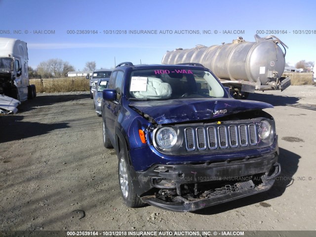 ZACCJBBT5GPE30785 - 2016 JEEP RENEGADE LATITUDE BLUE photo 6