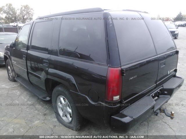 1GYEK13R6YR155816 - 2000 CADILLAC ESCALADE BLACK photo 3