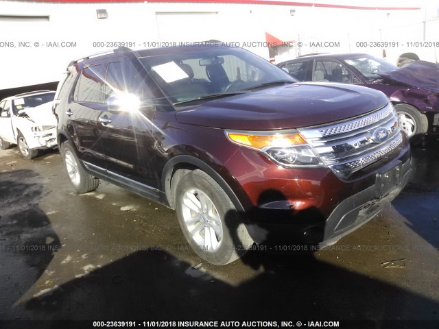 1FMHK8D82CGA96815 - 2012 FORD EXPLORER XLT MAROON photo 1