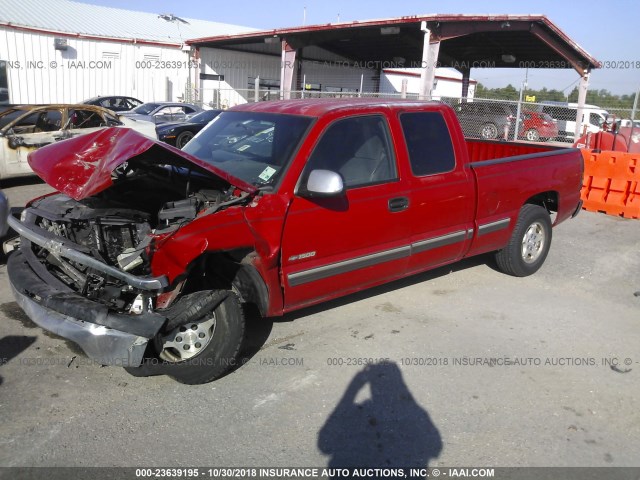 2GCEC19V511196282 - 2001 CHEVROLET SILVERADO C1500 RED photo 2