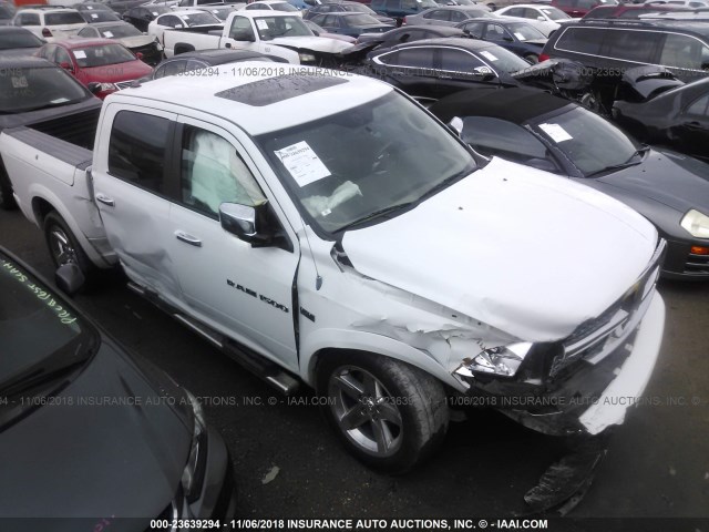 1C6RD7NT0CS224750 - 2012 DODGE RAM 1500 LARAMIE WHITE photo 6