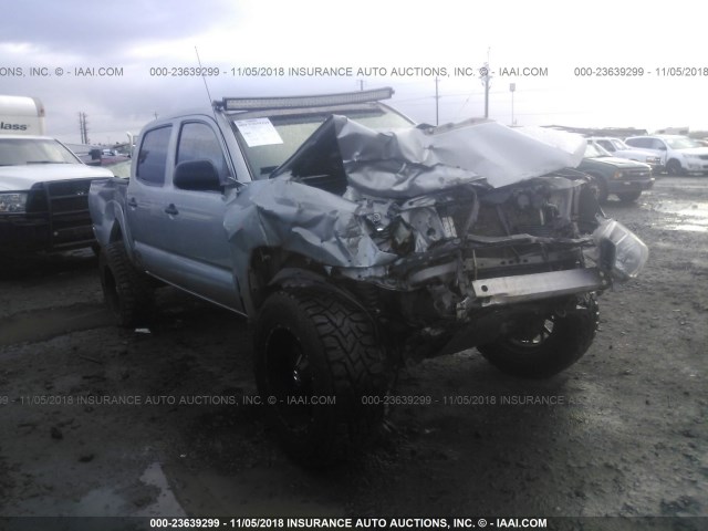 3TMLU4EN2FM173019 - 2015 TOYOTA TACOMA DOUBLE CAB/TRD PRO SILVER photo 1