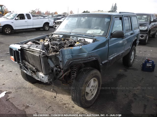 1J4FF68S6XL554860 - 1999 JEEP CHEROKEE SPORT/CLASSIC ლურჯი ფოტო 2