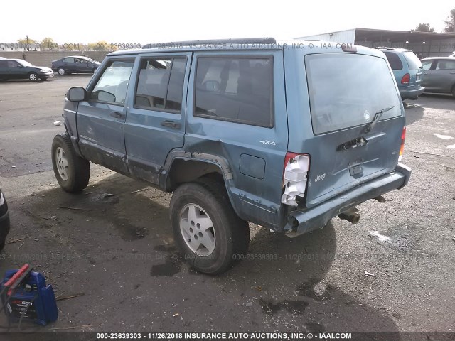 1J4FF68S6XL554860 - 1999 JEEP CHEROKEE SPORT/CLASSIC ლურჯი ფოტო 3