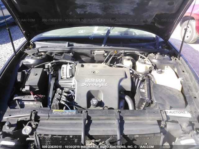 1G4CU541234157412 - 2003 BUICK PARK AVENUE ULTRA BLACK photo 10