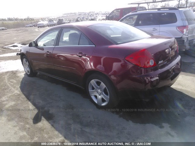 1G2ZG57B694115204 - 2009 PONTIAC G6 BURGUNDY photo 3