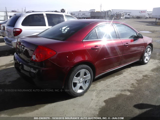 1G2ZG57B694115204 - 2009 PONTIAC G6 BURGUNDY photo 4