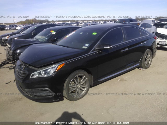 5NPE34AB5FH098538 - 2015 HYUNDAI SONATA SPORT/LIMITED BLACK photo 2