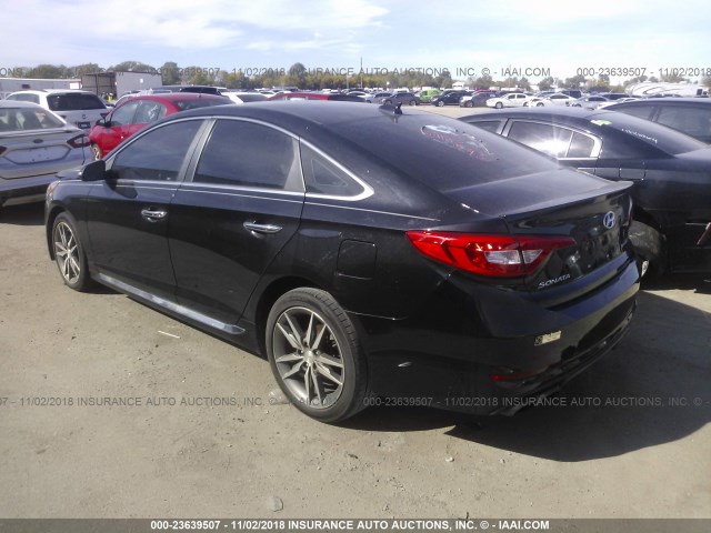 5NPE34AB5FH098538 - 2015 HYUNDAI SONATA SPORT/LIMITED BLACK photo 3