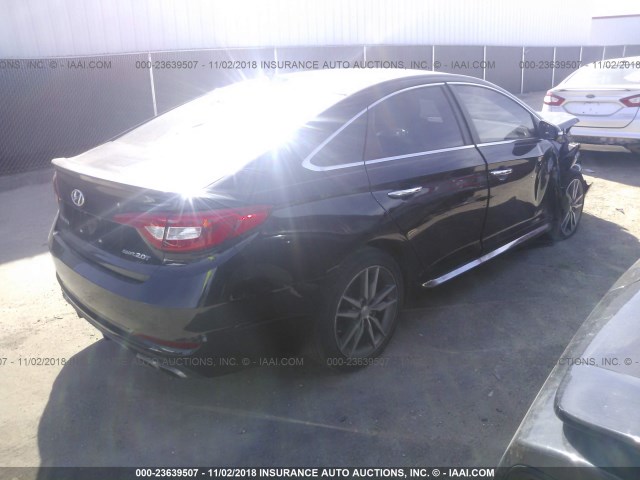 5NPE34AB5FH098538 - 2015 HYUNDAI SONATA SPORT/LIMITED BLACK photo 4