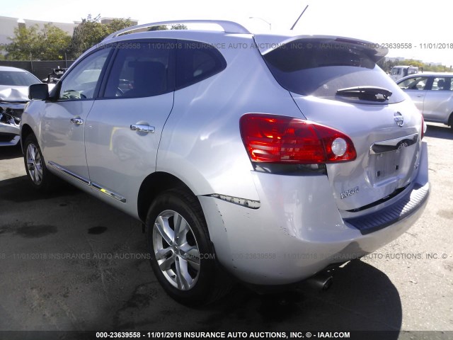 JN8AS5MT6CW277905 - 2012 NISSAN ROGUE S/SV SILVER photo 3