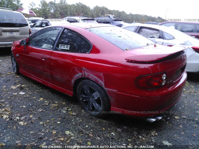 6G2VX12G44L308155 - 2004 PONTIAC GTO RED photo 3