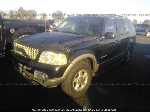 1FMZU64E32ZA70820 - 2002 FORD EXPLORER EDDIE BAUER BLACK photo 2