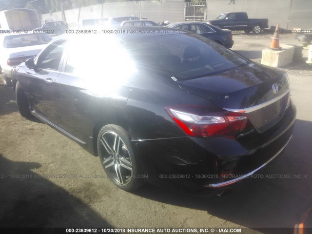 1HGCR2F54HA275069 - 2017 HONDA ACCORD SPORT BLACK photo 3