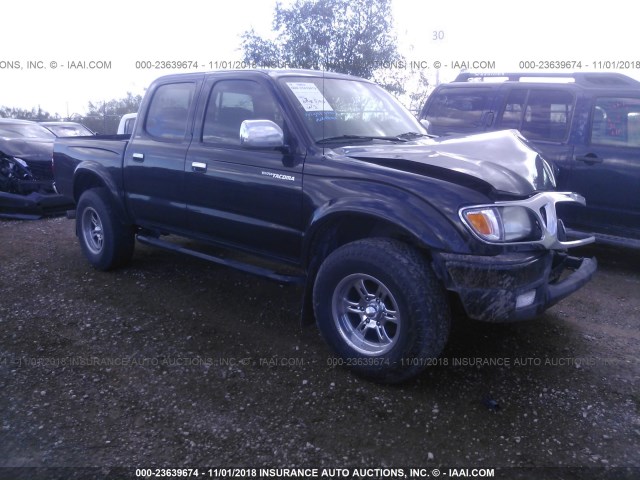 5TEGN92N84Z378540 - 2004 TOYOTA TACOMA DOUBLE CAB PRERUNNER BLACK photo 1