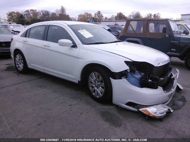 1C3CCBAB2EN122194 - 2014 CHRYSLER 200 LX WHITE photo 1