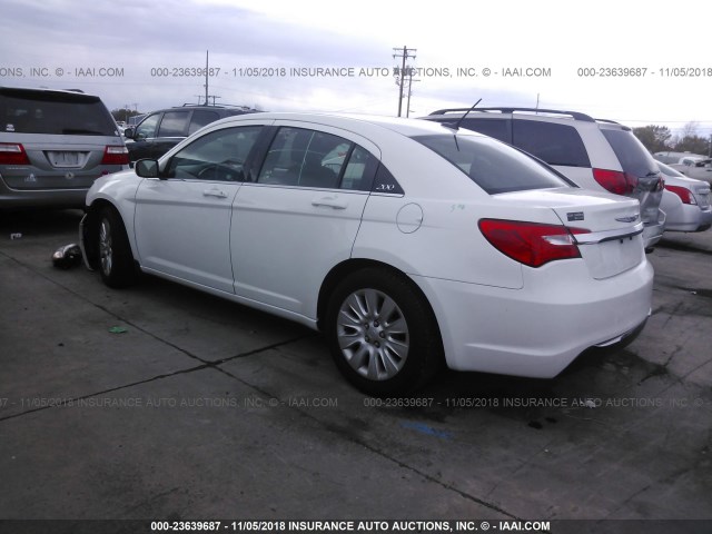 1C3CCBAB2EN122194 - 2014 CHRYSLER 200 LX WHITE photo 3