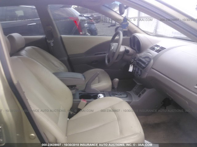 1N4AL11D52C151717 - 2002 NISSAN ALTIMA S/SL GOLD photo 5