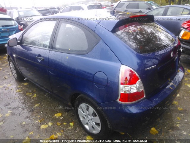 KMHCM3AC9AU164185 - 2010 HYUNDAI Accent BLUE/GS BLUE photo 3