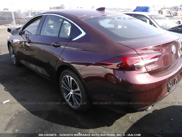 W04GP6SX8J1164495 - 2018 BUICK REGAL ESSENCE BURGUNDY photo 3