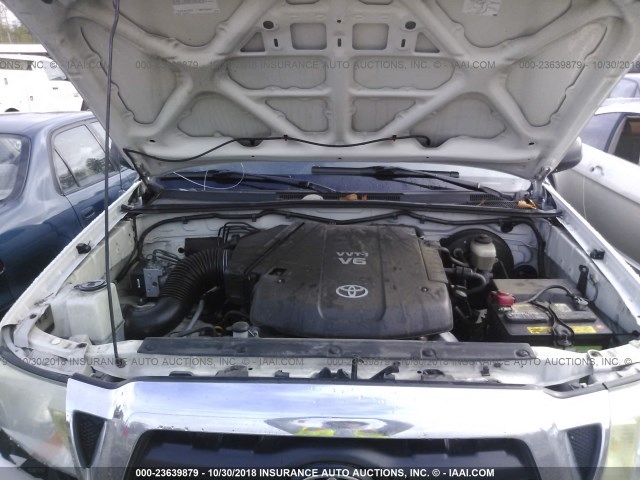 5TEUU42N27Z344784 - 2007 TOYOTA TACOMA ACCESS CAB თეთრი ფოტო 10