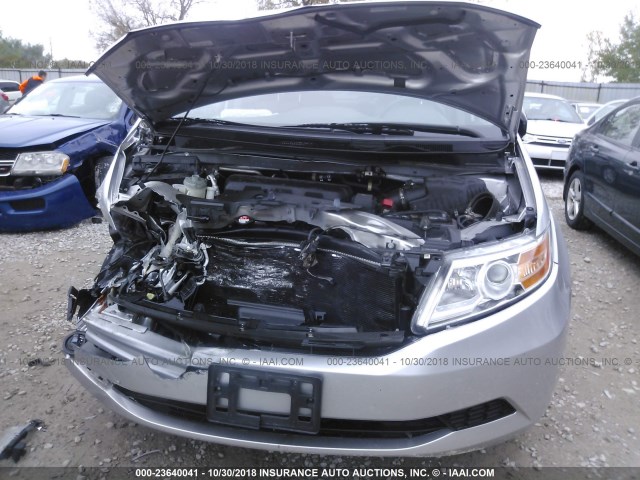 5FNRL5H65DB085185 - 2013 HONDA ODYSSEY EXL SILVER photo 6