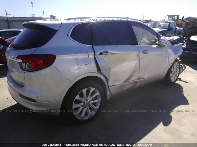 LRBFXESX5HD239432 - 2017 BUICK ENVISION PREMIUM SILVER photo 4