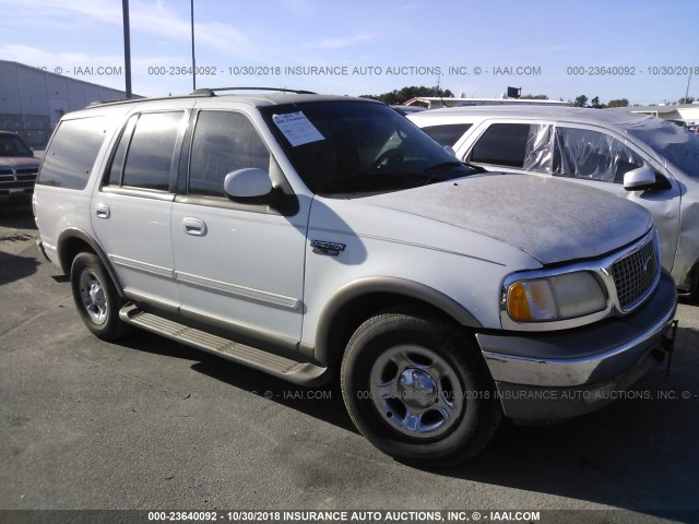 1FMRU17L31LA02239 - 2001 FORD EXPEDITION EDDIE BAUER WHITE photo 1