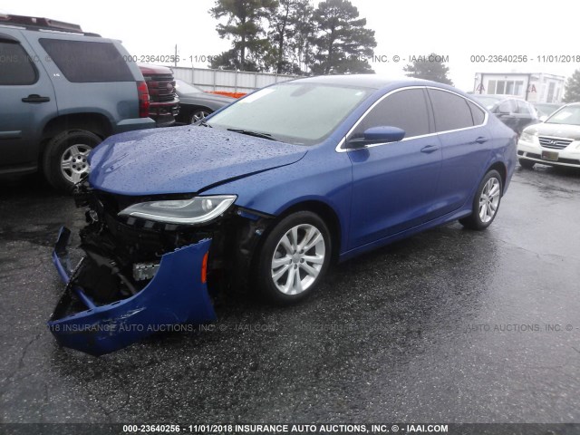 1C3CCCAB7GN107778 - 2016 CHRYSLER 200 LIMITED BLUE photo 2