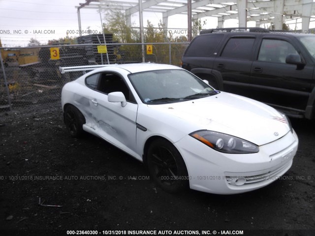 KMHHM66D48U266013 - 2008 HYUNDAI TIBURON WHITE photo 1