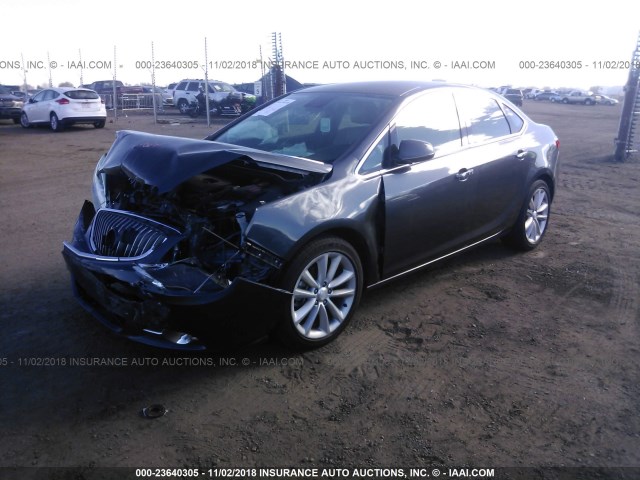 1G4PR5SK1D4102305 - 2013 BUICK VERANO CONVENIENCE GRAY photo 2