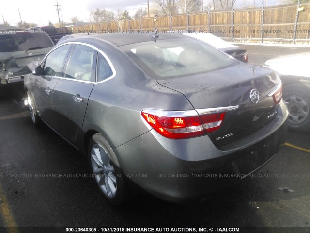 1G4PR5SK1D4102305 - 2013 BUICK VERANO CONVENIENCE GRAY photo 3