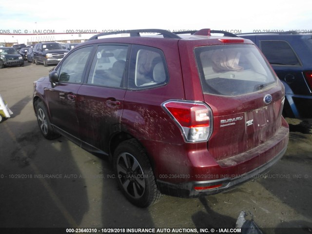 JF2SJABC7HH512162 - 2017 SUBARU FORESTER 2.5I RED photo 3