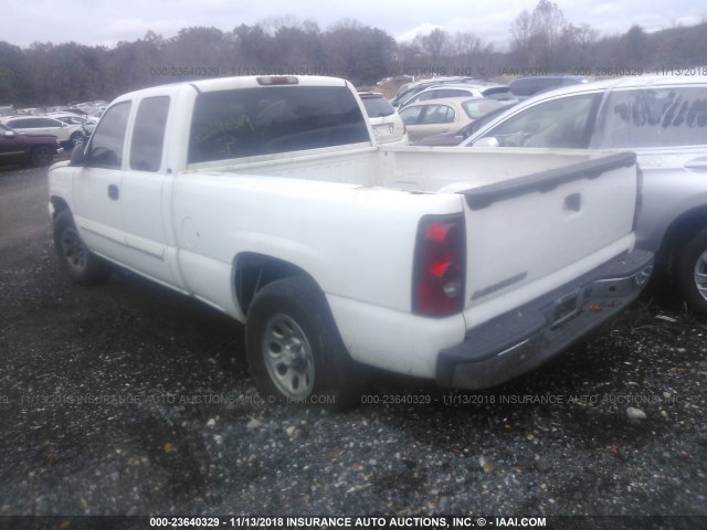 1GCEK19V97E115620 - 2007 CHEVROLET SILVERADO K1500 CLASSIC WHITE photo 3